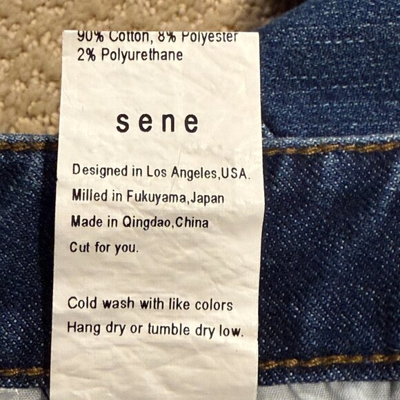 Sene Air Jeans Sur Blue Japanese Milled Denim Straight Custom MTO Bespoke Sz 38 - Picture 5 of 15
